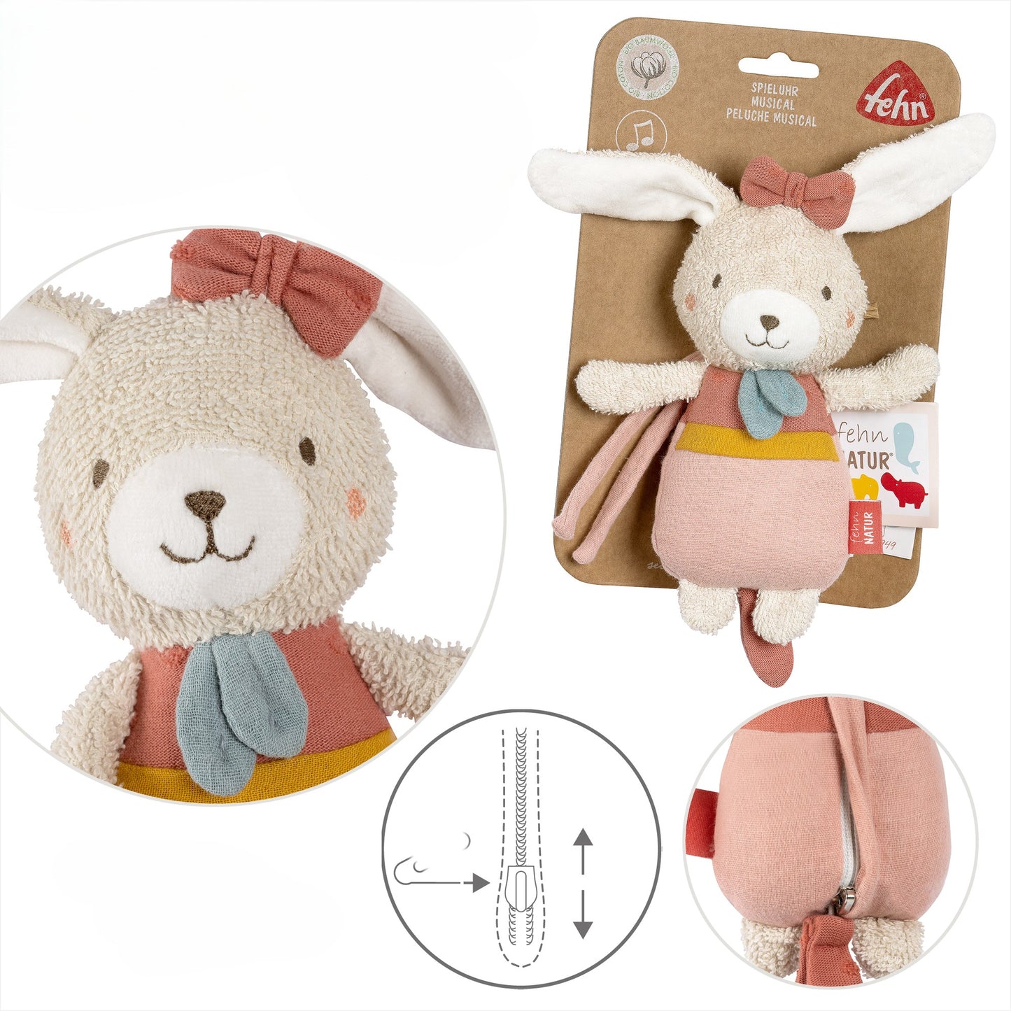 Mini boîte à musique lapin