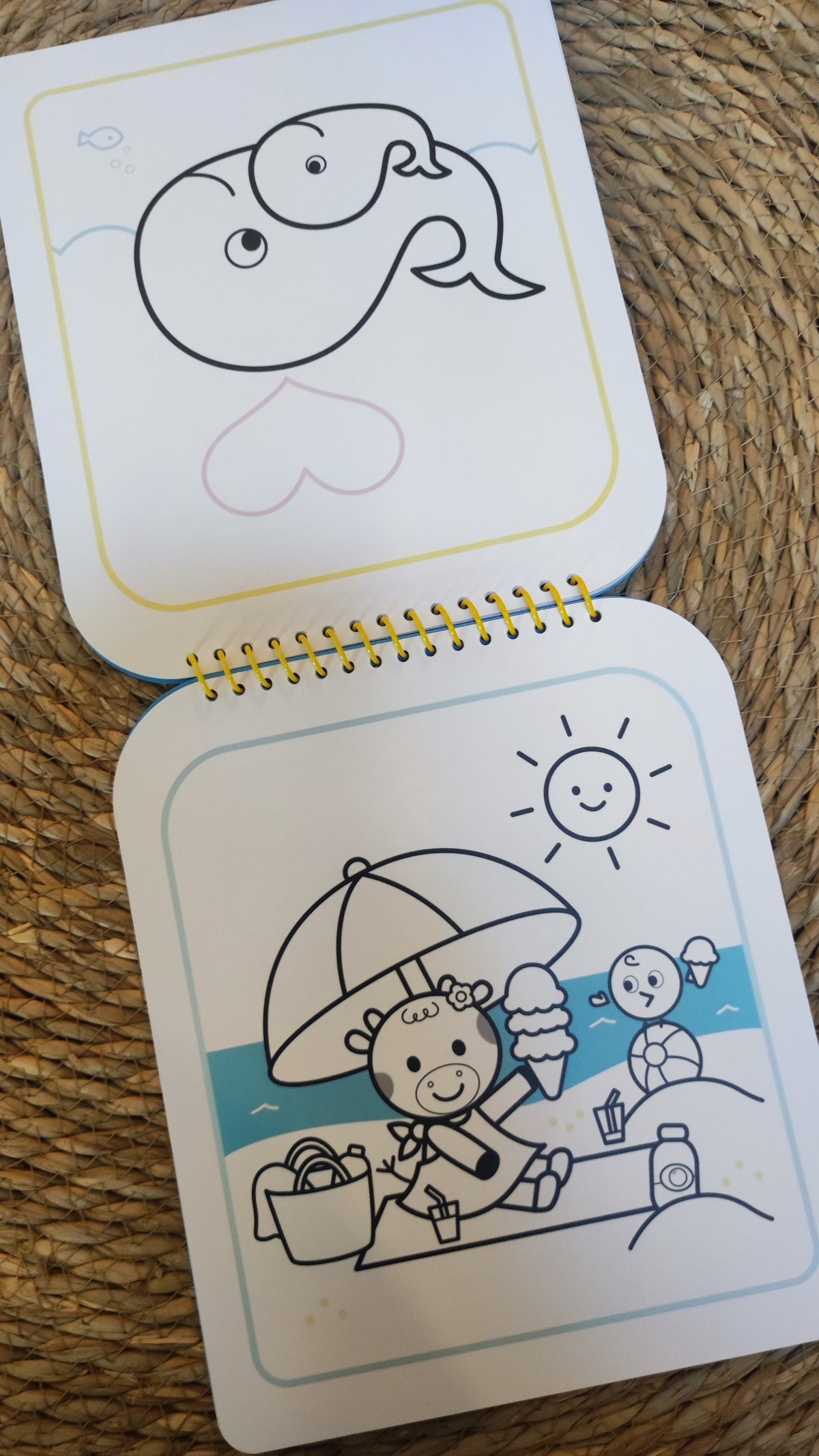 Carnet de coloriages effaçables " La Mer "