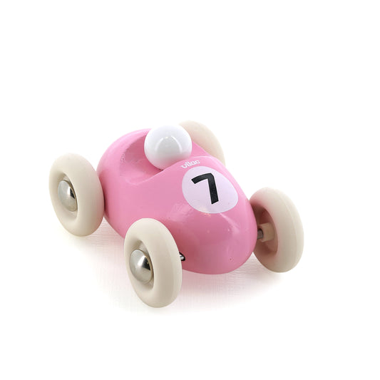 Voiture en bois, Mini roadster bois Rose N°7