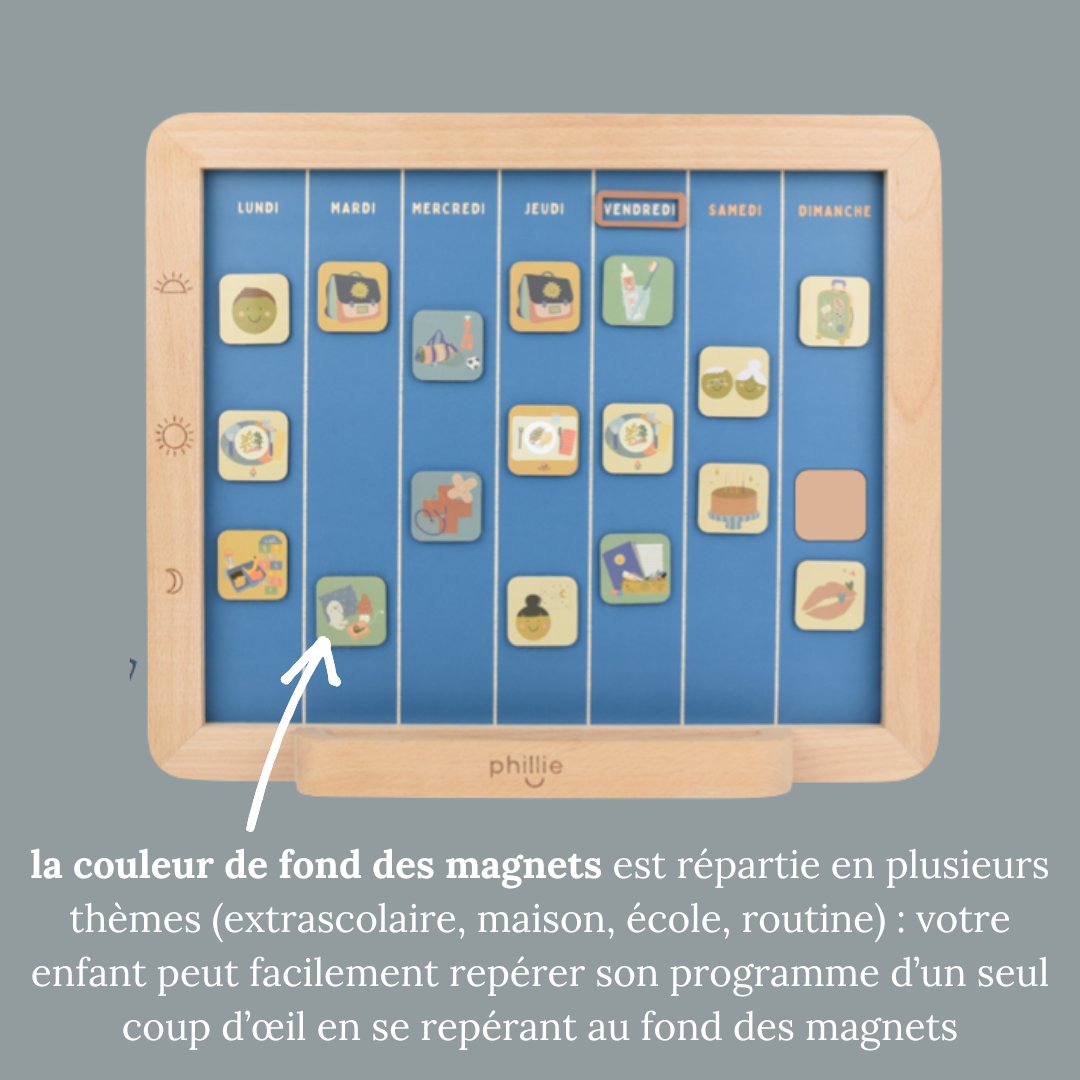 Semainier magnétique
