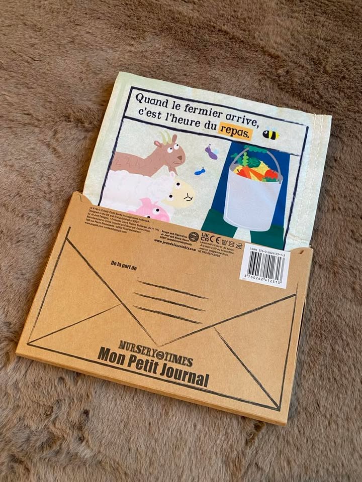 Mon petit journal en tissus "Animaux de la ferme"