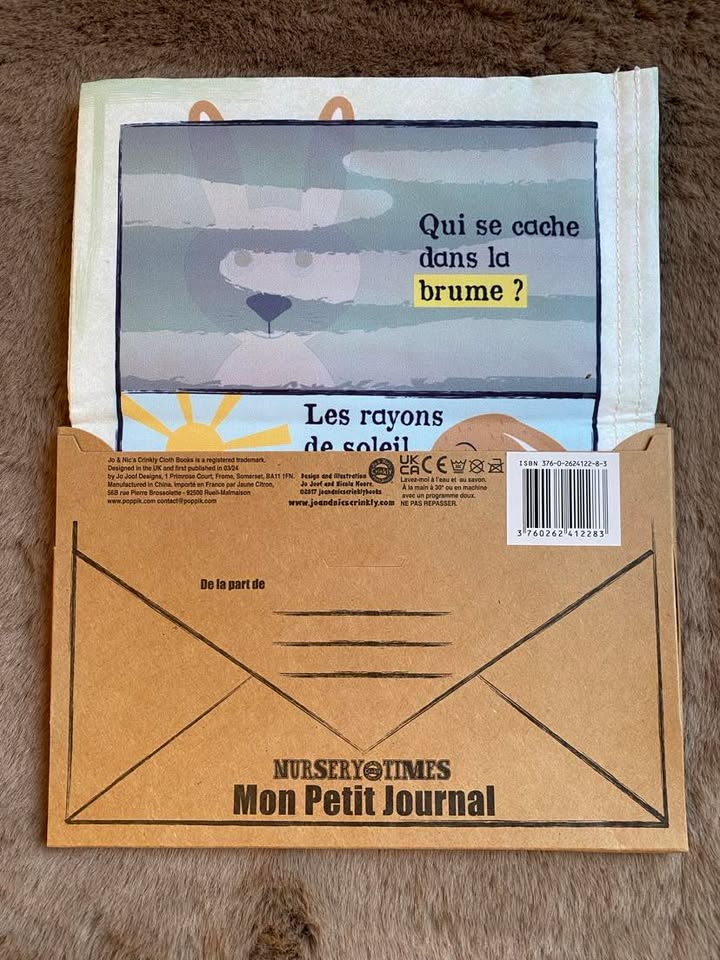Mon petit journal en tissu " Quel temps fait-il aujourd'hui ?"