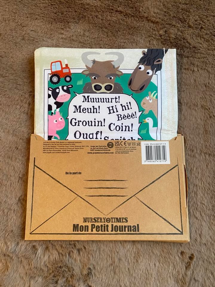 Mon petit journal en tissu " le chant des animaux"