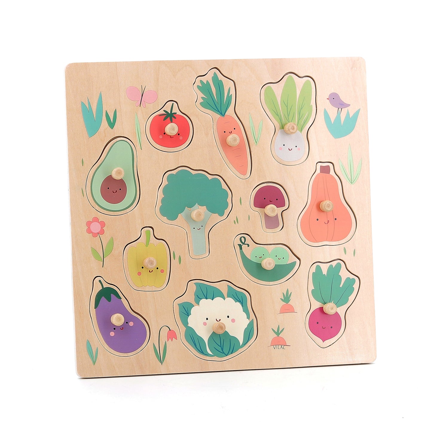 Puzzle encastrement - Les légumes du jardin