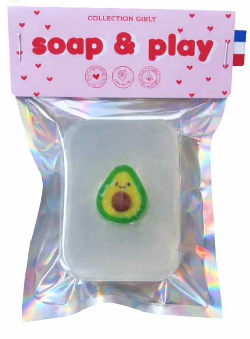 Savon surprise - pince à cheveux fruit