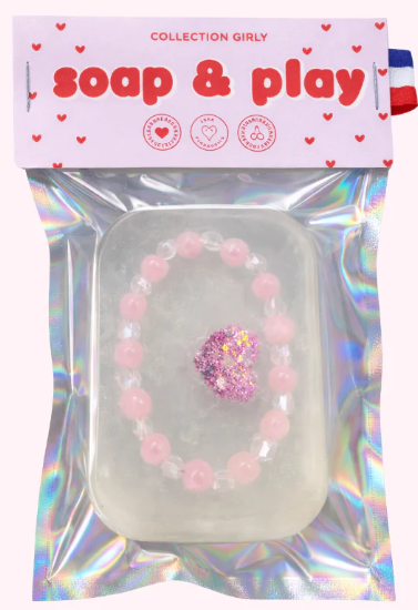 Savon surprise - bracelet rose