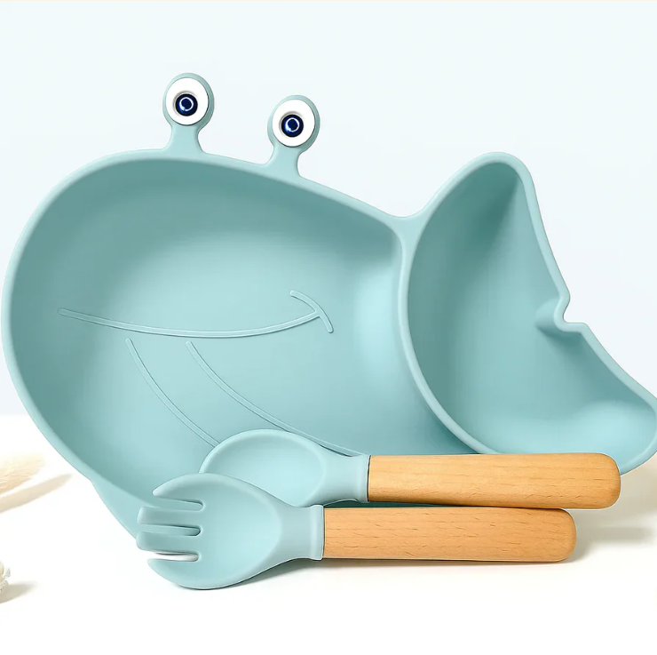 Set repas baleine bleu ciel