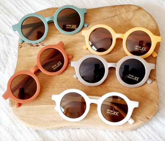 Lunettes de soleil rondes rouille