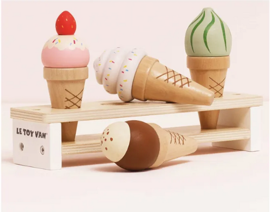 Glaces en cornet