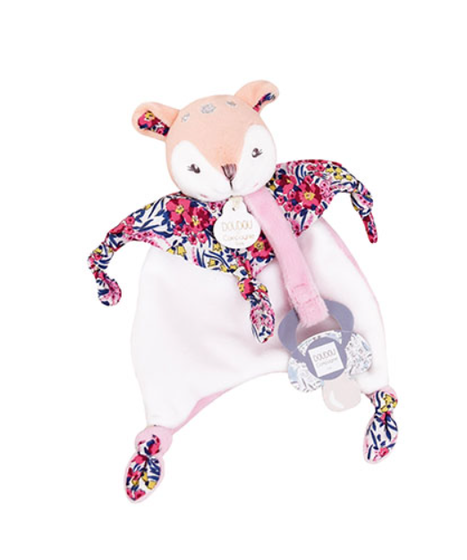 Doudou attache sucette Faon - BOH'AIME - 20 cm