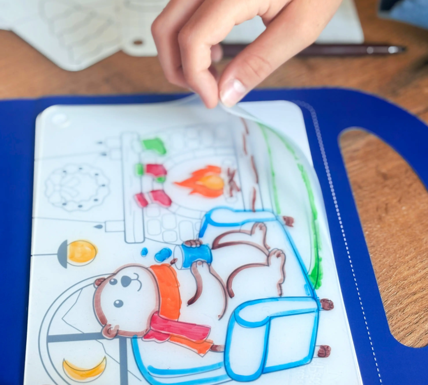 Kit de dessin silicone - Mallette créative l'hiver