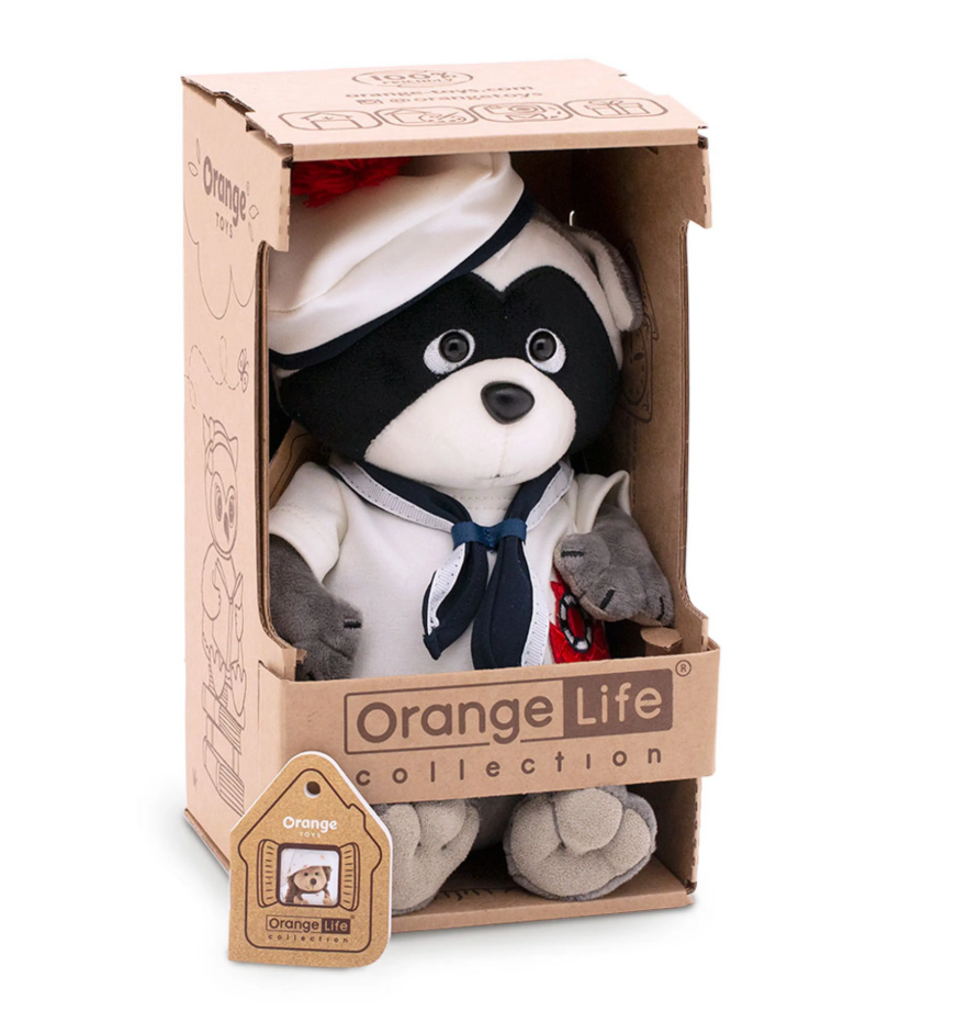 ⚓Peluche Raton laveur marin – 25 cm