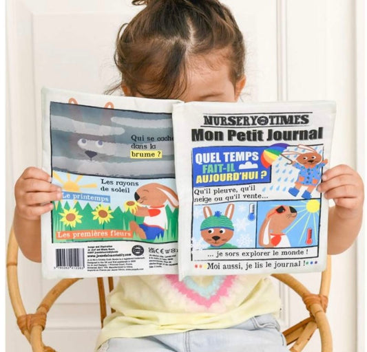 Mon petit journal en tissu " Quel temps fait-il aujourd'hui ?"