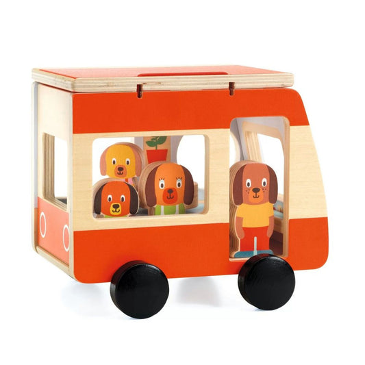 Mini combi en bois avec personnages