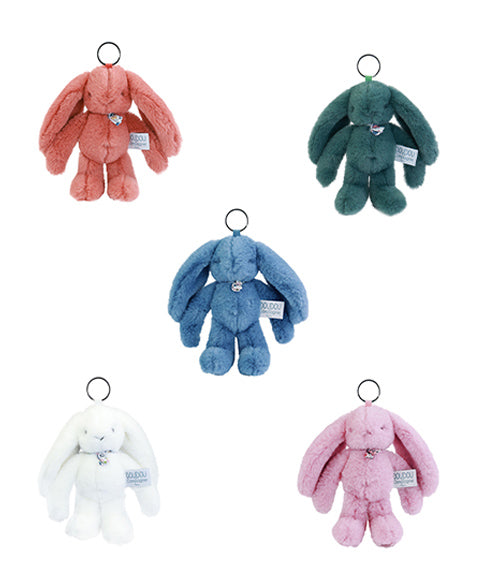Porte clé en peluche Lapin Vert eucalyptus - 18 cm - Lapin Fleurette