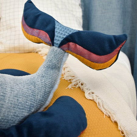 Peluche Baleine bleue - 30 cm