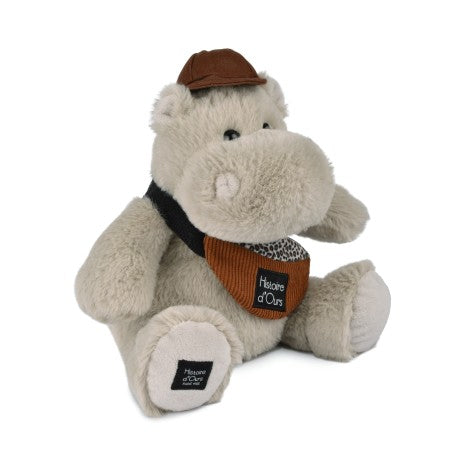 Peluche Hippopotame HELLO BROOK 20 cm