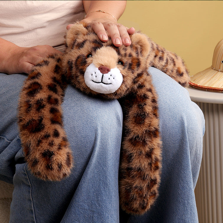 Peluche lestée Léopard - 50 cm - PODCOLL