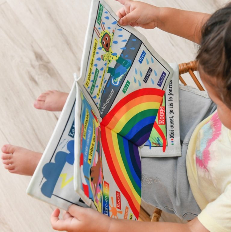 Mon petit journal en tissu "Fruits et légumes"