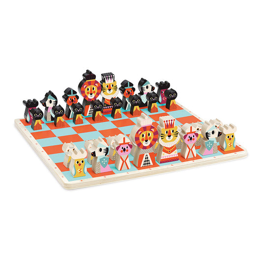 Mon premier jeu d'échecs en bois