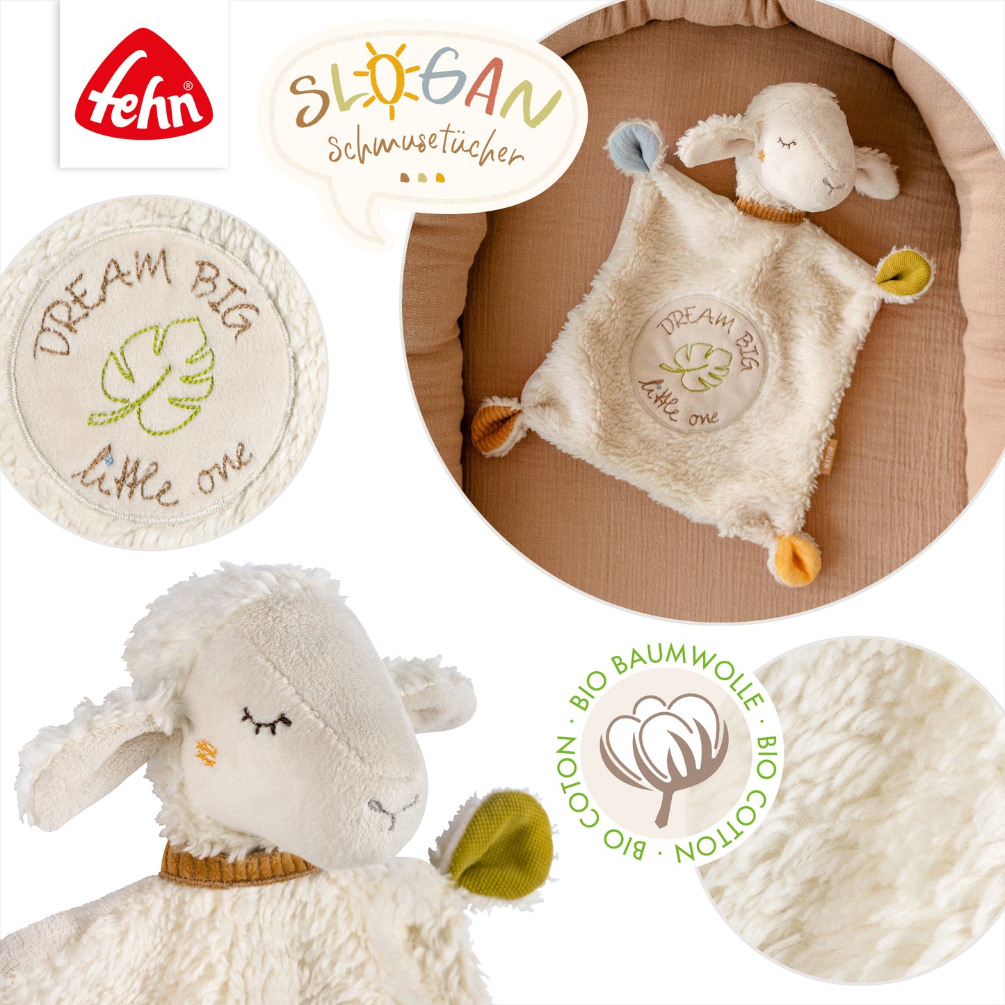 Doudou Mouton en coton Bio