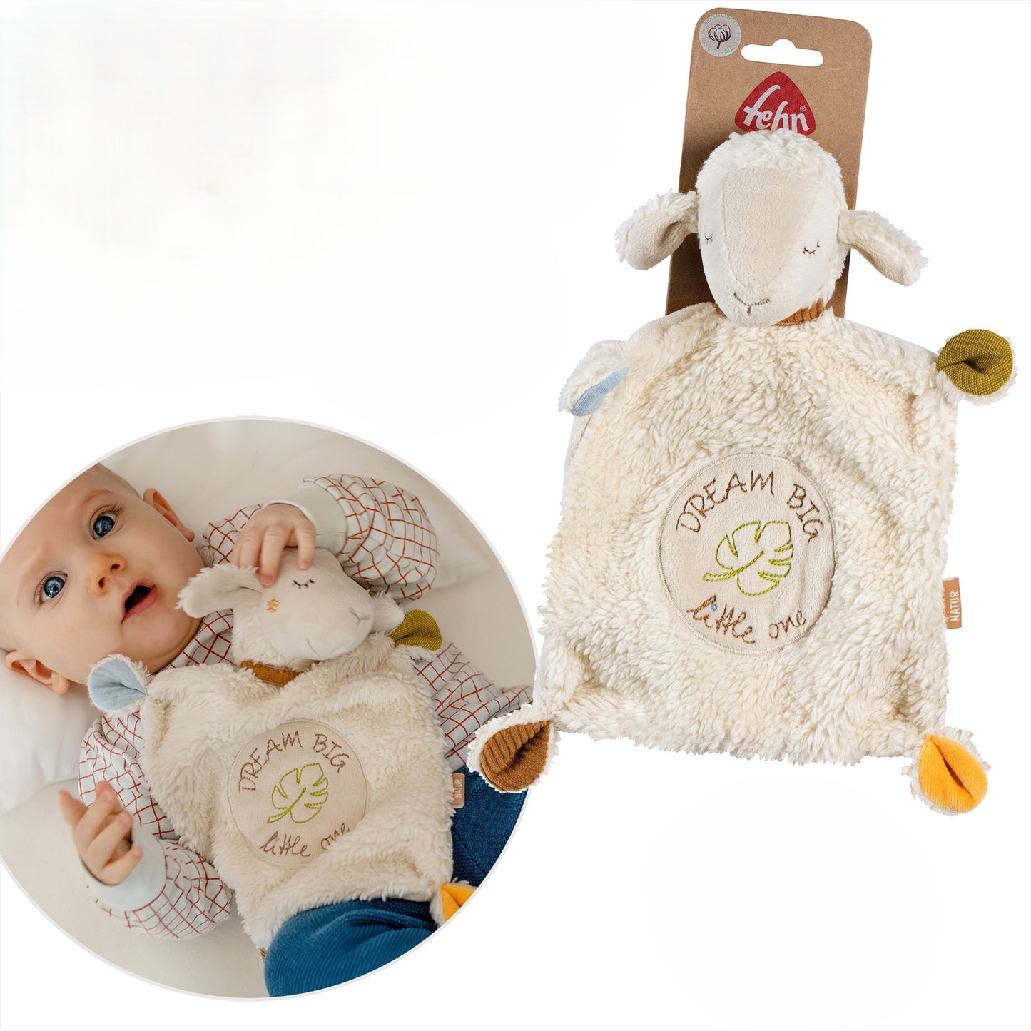Doudou Mouton en coton Bio