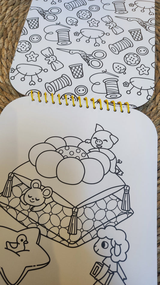 Carnet de coloriages effaçables " Maison cosy "