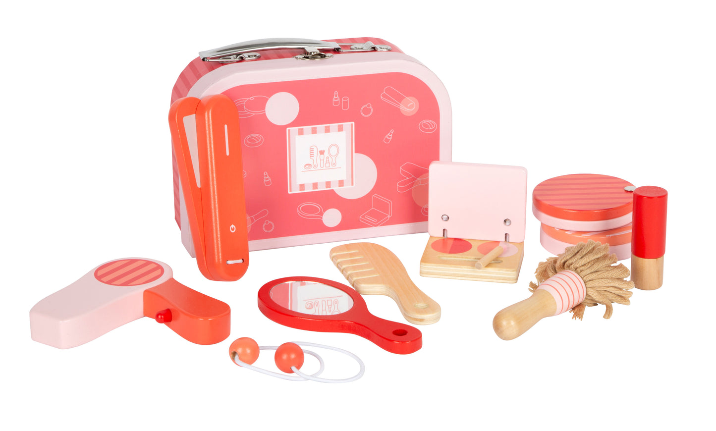 Trousse maquillage et coiffure rétro