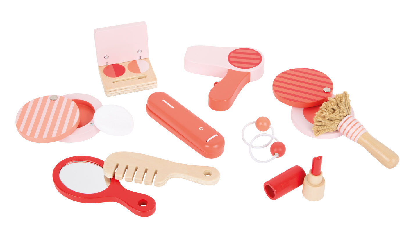 Trousse maquillage et coiffure rétro