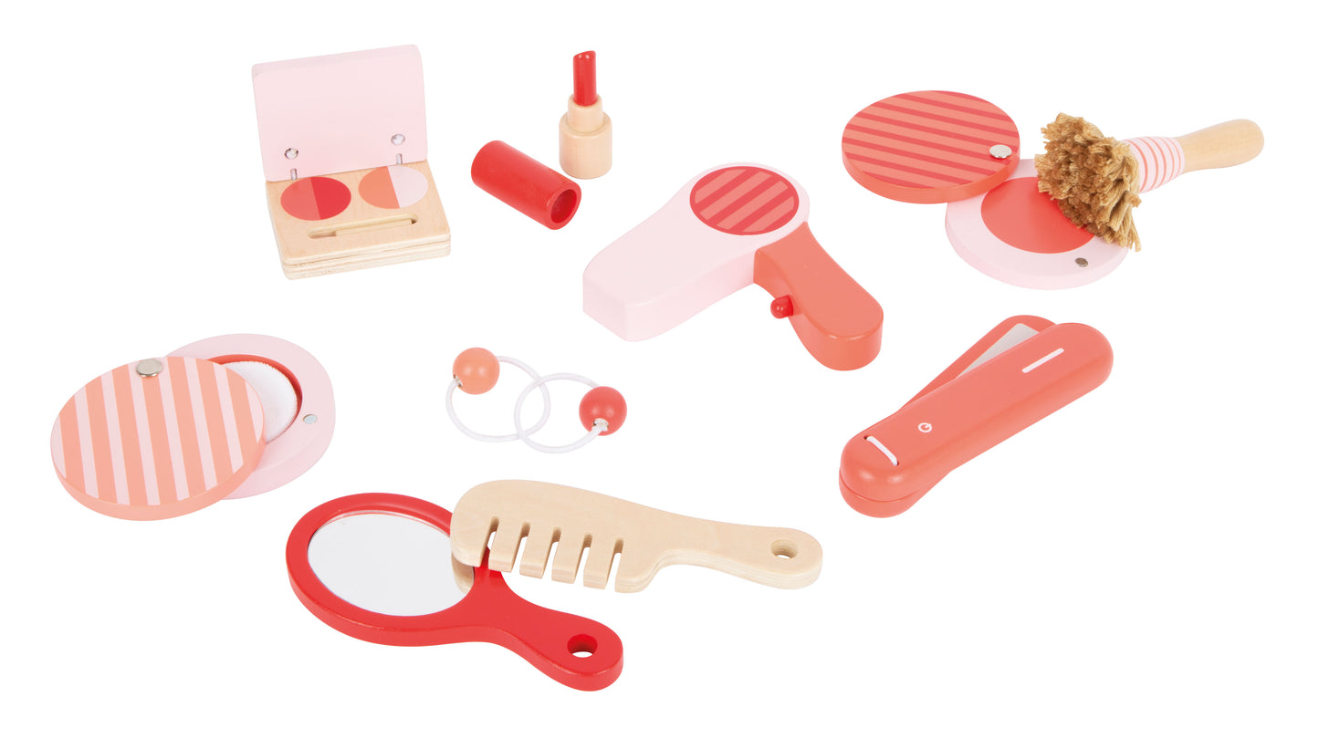 Trousse maquillage et coiffure rétro