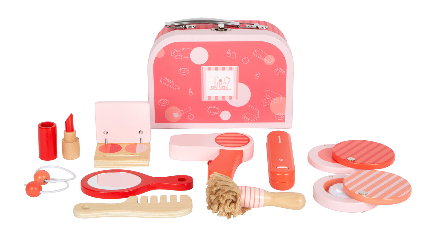 Trousse maquillage et coiffure rétro