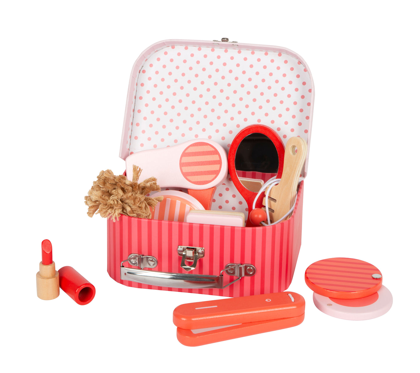Trousse maquillage et coiffure rétro