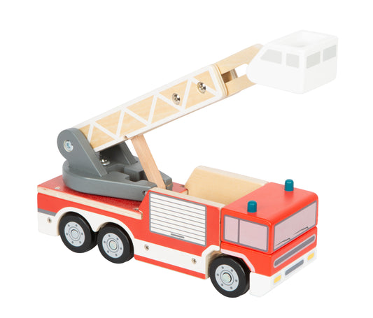 Camion de pompiers avec échelle pivotante