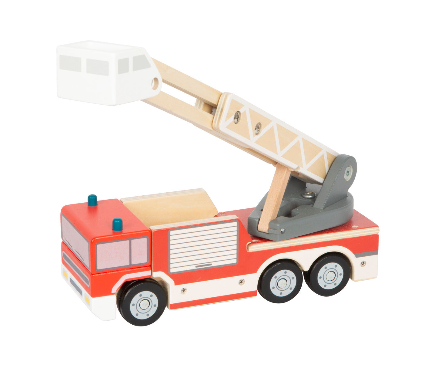 Camion de pompiers avec échelle pivotante
