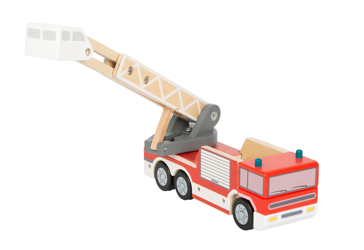 Camion de pompiers avec échelle pivotante