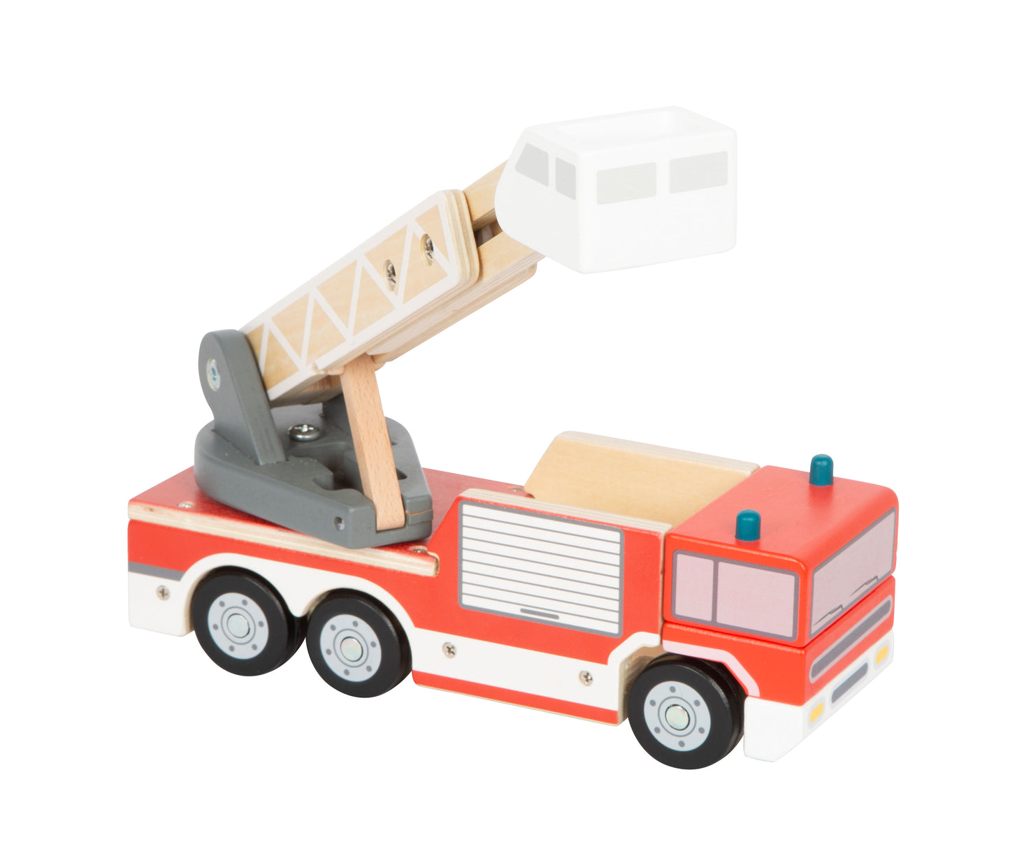 Camion de pompiers avec échelle pivotante