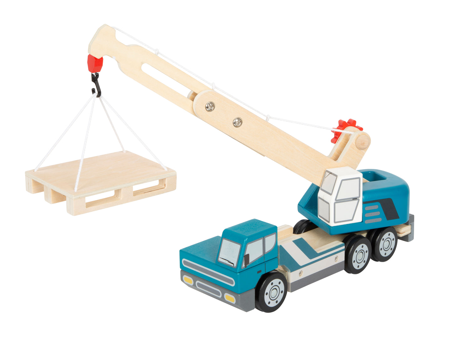 Camion grue avec palette