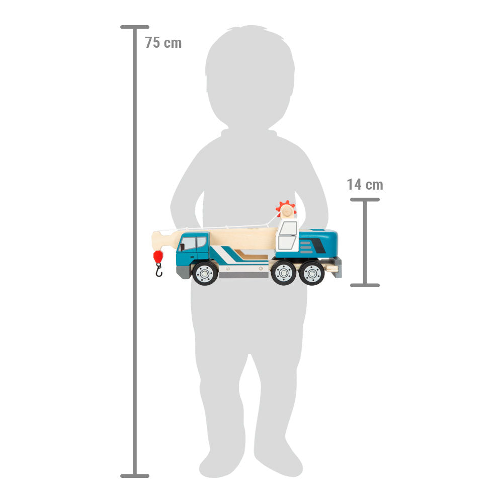 Camion grue avec palette