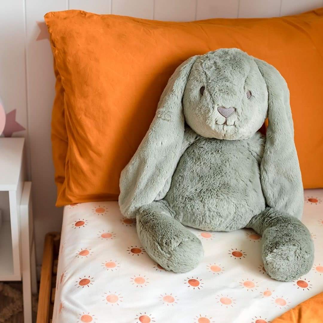 Peluche ultra douce Lapin - Sauge