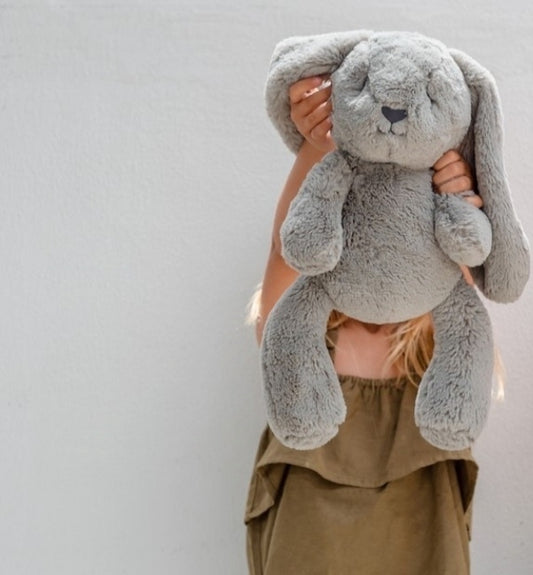 Peluche ultra douce Lapin Gris