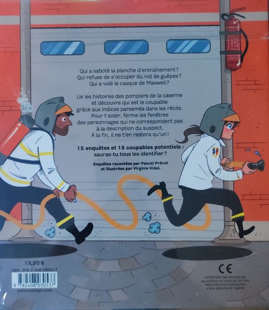 Livre à enquêtes : Qui est le coupable chez les pompiers ? "
