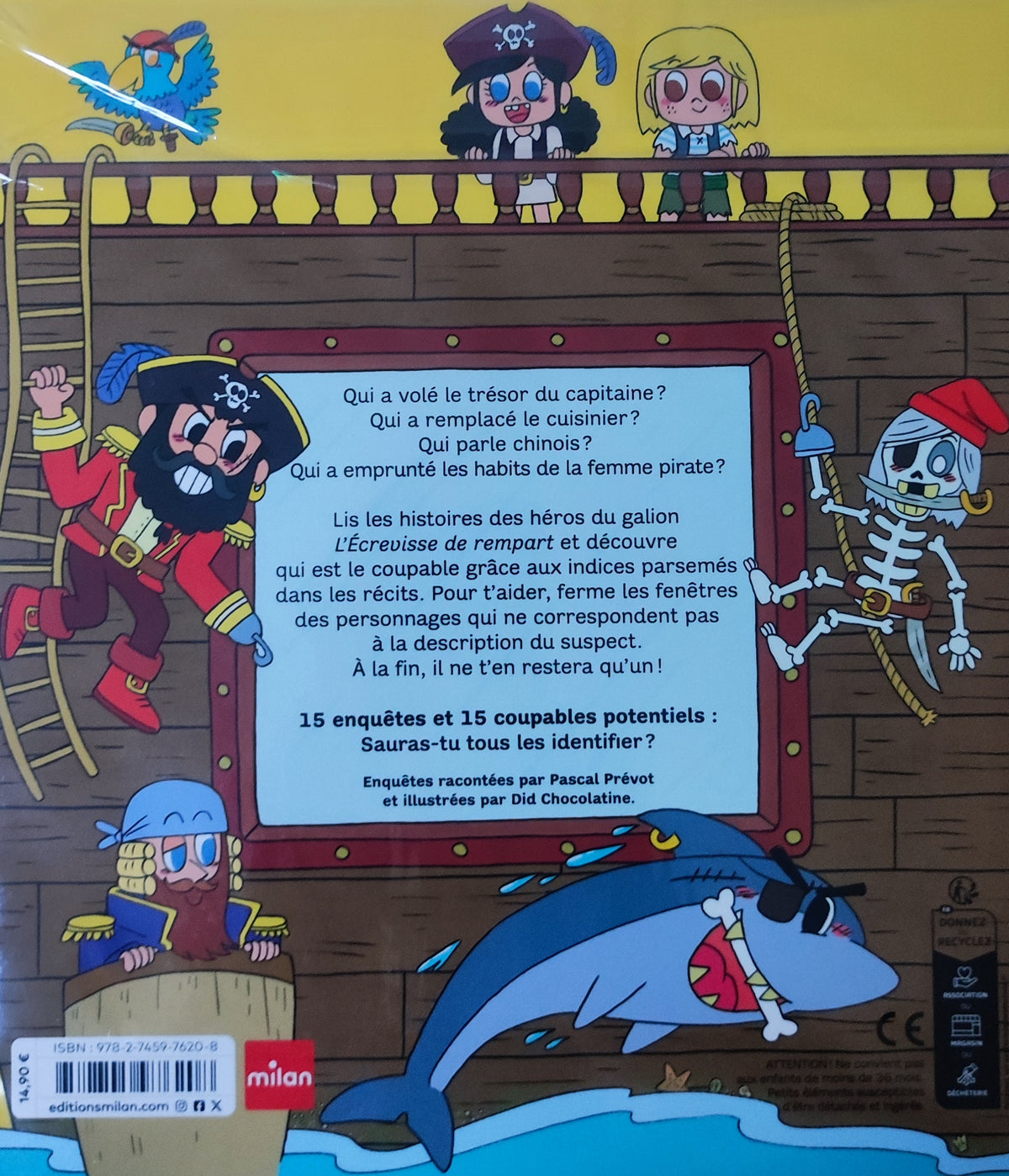 Livre à enquêtes : Qui est le coupable chez les pirates ?