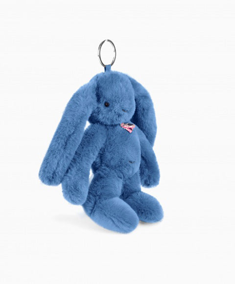 Porte clé en peluche Lapin Bleu - 18 cm - Lapin Fleurette