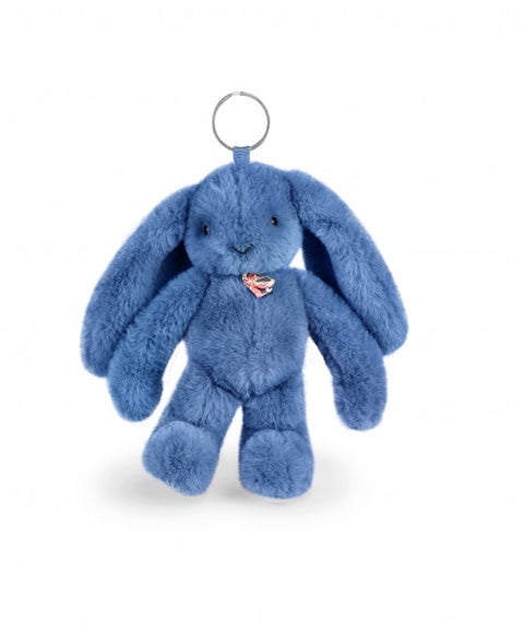 Porte clé en peluche Lapin Bleu - 18 cm - Lapin Fleurette