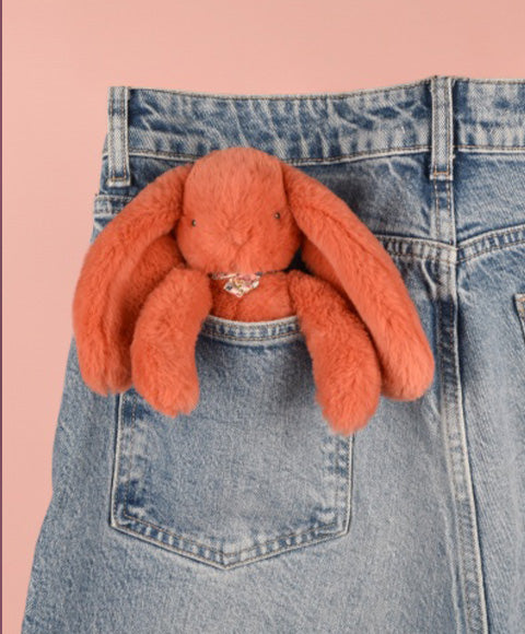 Porte clé en peluche Lapin Terracotta - 18 cm - Lapin Fleurette