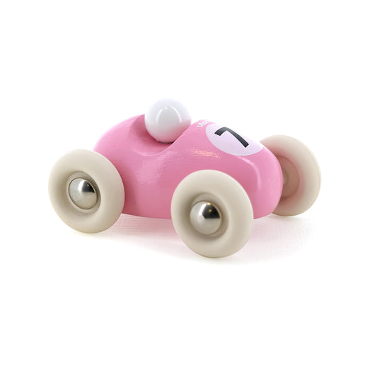 Voiture en bois, Mini roadster bois Rose N°7