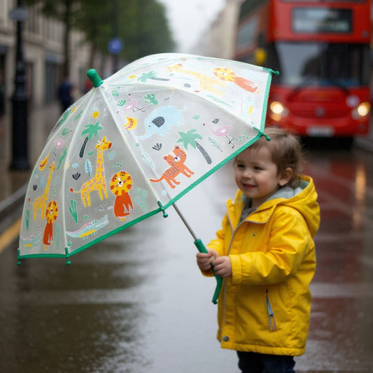 🐒 Parapluie Enfant Little L – Jungle 🌿🌧️
