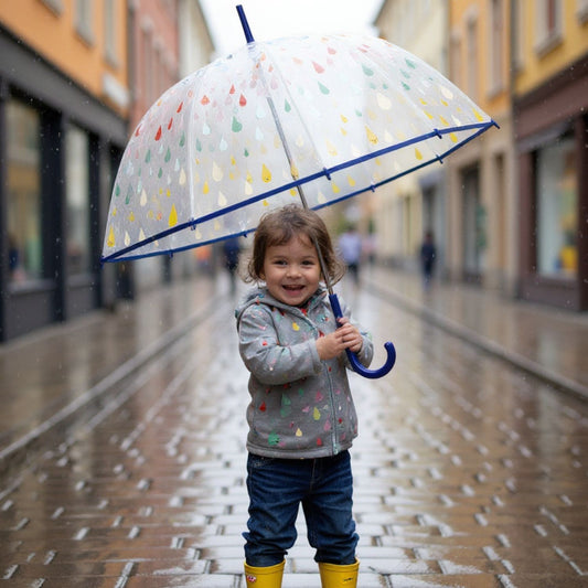 💧 Parapluie Little L – gouttes 🌧️