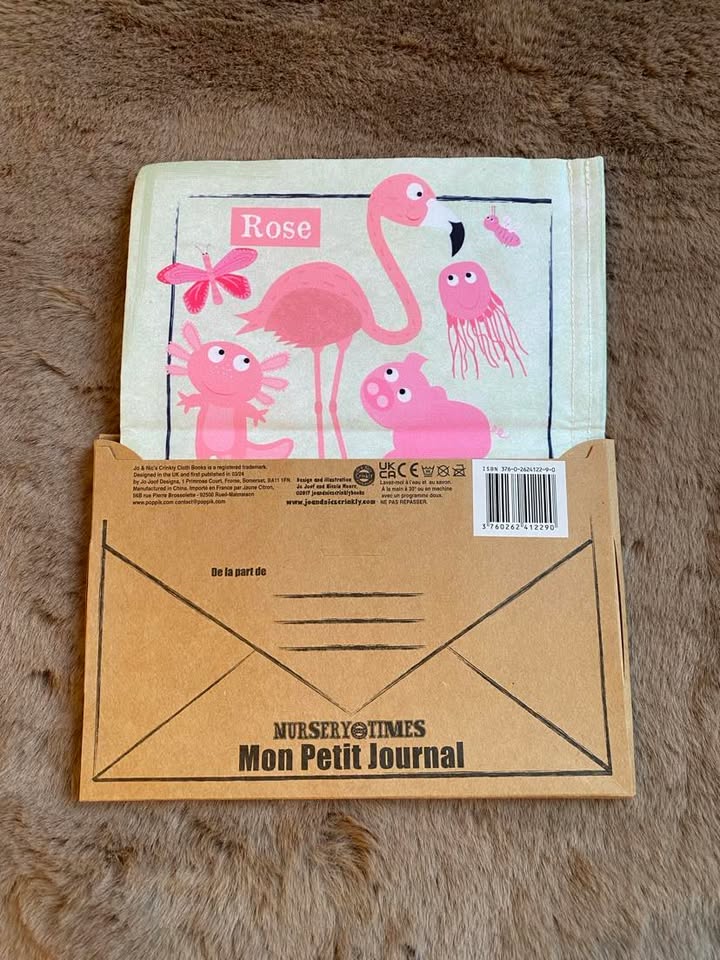 Mon petit journal en tissu "les couleurs des animaux"