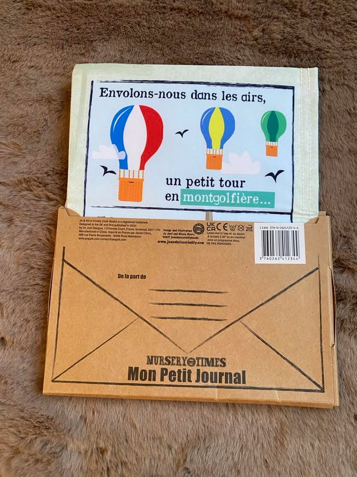 Mon petit journal en tissu "Les véhicules"